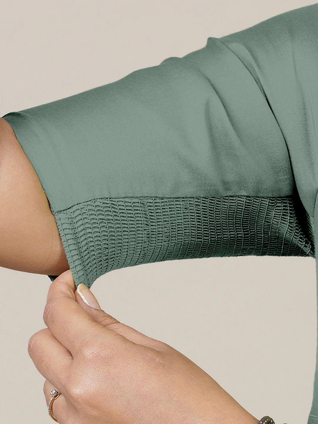 Faiza x Rozaana | A Line Kurta in Mint Green with Thread Work | Coords or Only Kurta - Image 5
