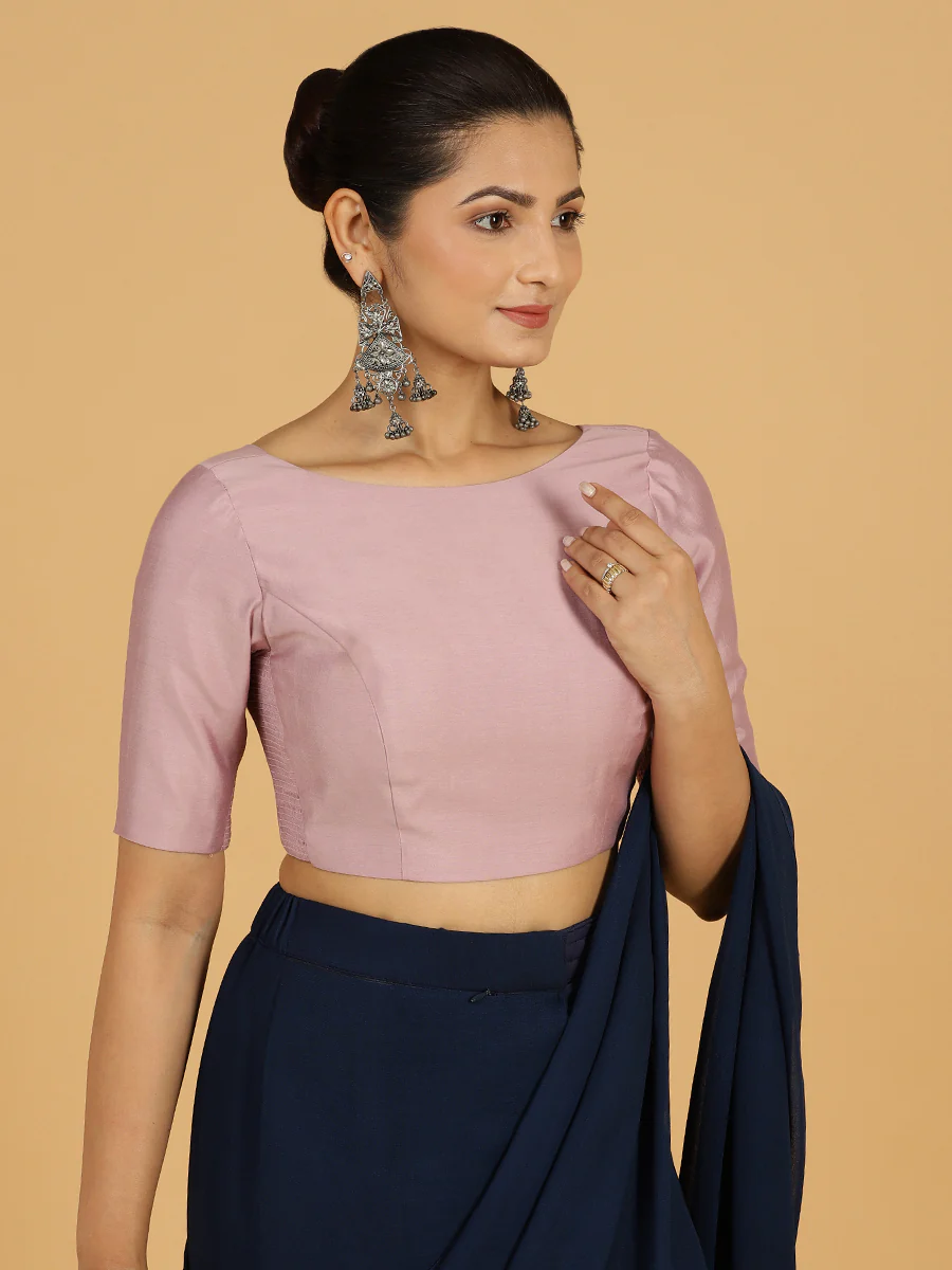 Trisha x Rozaana | Saree Blouse in Lilac - Image 6