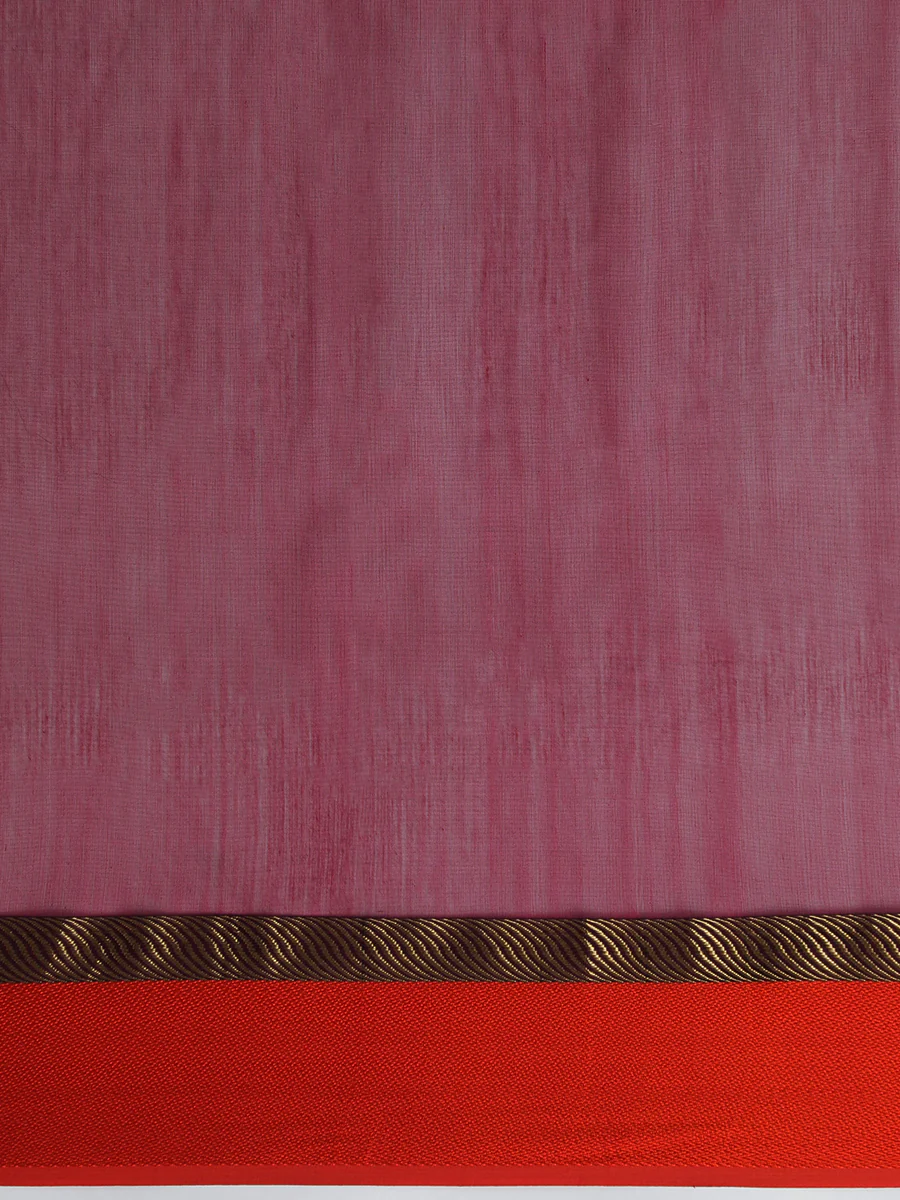 Maheshwari Cotton Silk Black Saree With Ganga-Jamuna Border - Image 4